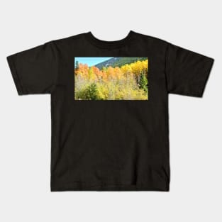 Colorado Fall Colors in the Aspen Trees Kids T-Shirt